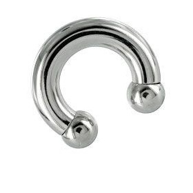 Piercing fer a cheval grande taille diamètre 10mm en acier chirurgical de qualité pour piercing intime masculin