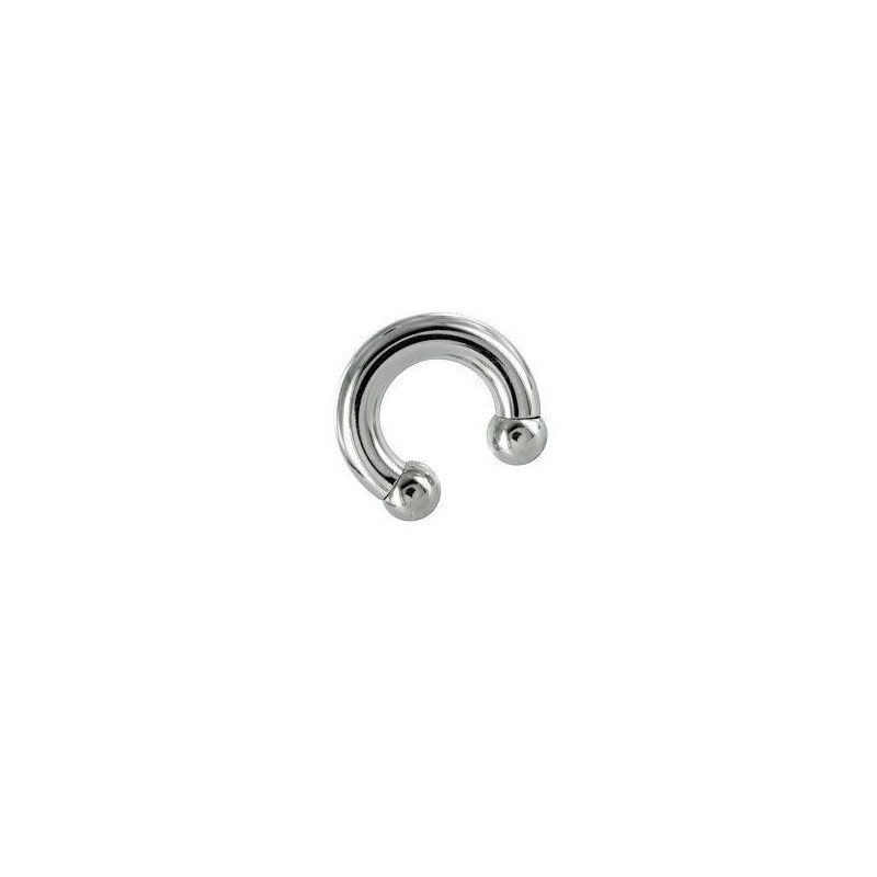 Piercing fer a cheval grande taille diamètre 10mm en acier chirurgical de qualité pour piercing intime masculin