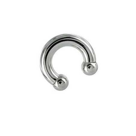 Piercing fer a cheval grande taille diamètre 10mm en acier chirurgical de qualité pour piercing intime masculin