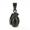 Pendentif grenade Noir en acier