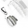 Pendentif grenade en acier inoxydable