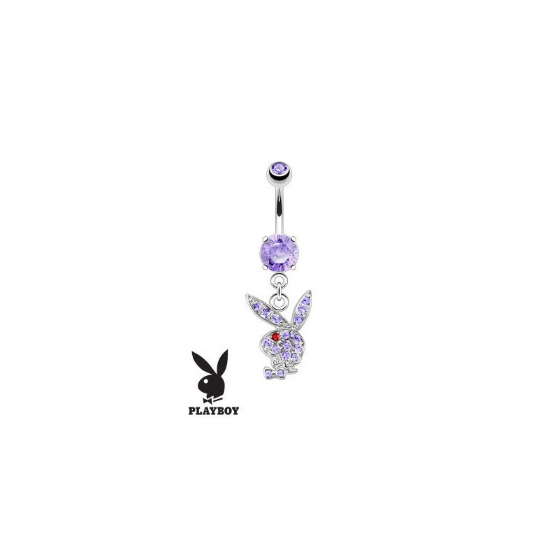 Piercing nombril Playboy pendant Violet bijou de la marque playboy pas cher