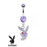 Piercing nombril Playboy pendant Violet bijou de la marque playboy pas cher