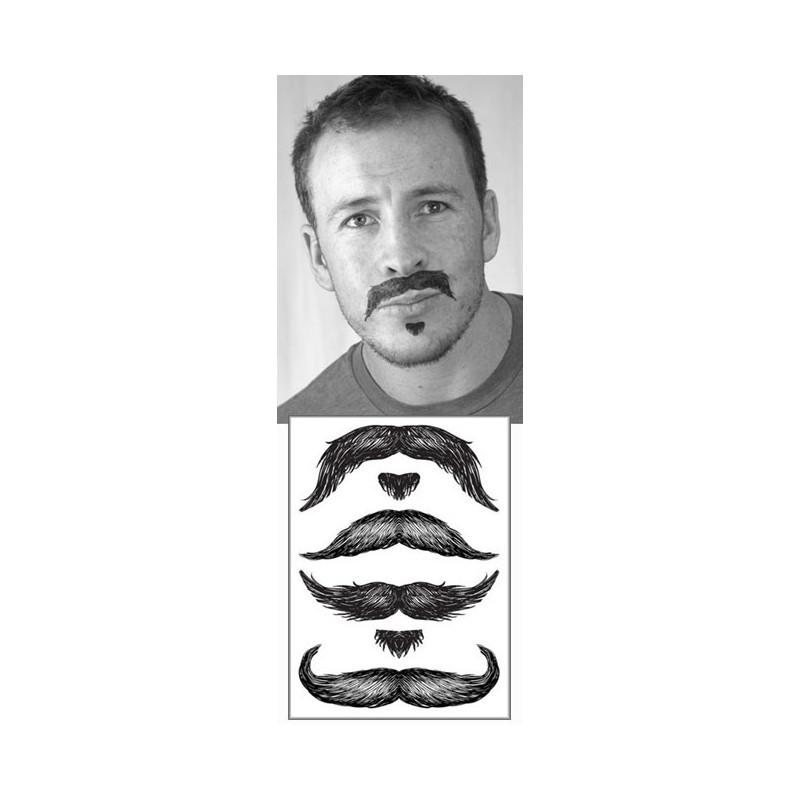 Tatouages temporaires Moustaches Don Juan