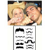 Tatouages temporaires Fingerstach Moustaches