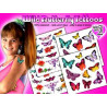 Tatouages autocollants Papillons