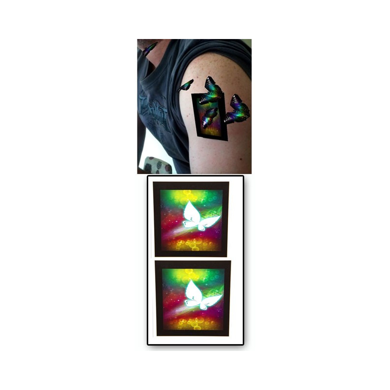 Tatouages temporaires Augmented reality Papillons