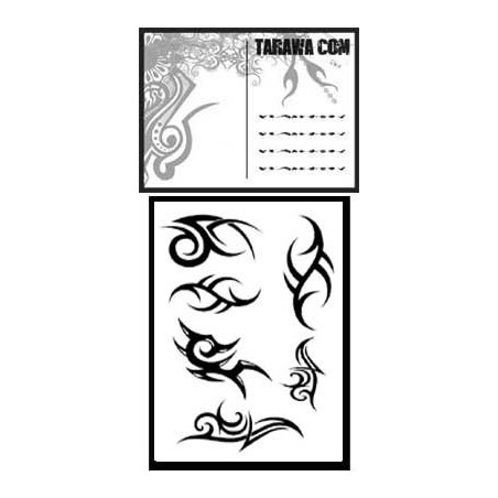 Carte postale Tribal tatouage temporaire