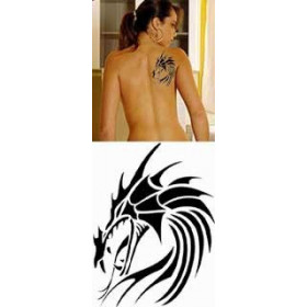 Tatouage Tribal Dragon geant autocollant