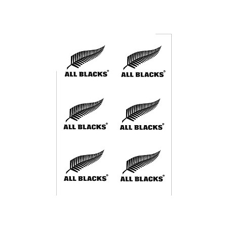 Tatouage temporaire stickers Rugby équipe de la Nouvelle Zélande Hall Black