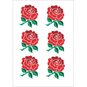 Tatouage temporaire stickers Rugby équipe de la rose Angleterre
