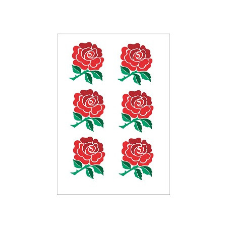Tatouage temporaire stickers Rugby équipe de la rose Angleterre