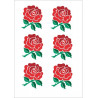 Tatouage temporaire stickers Rugby équipe de la rose Angleterre