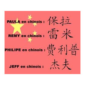 Tatouage prenom Chinois