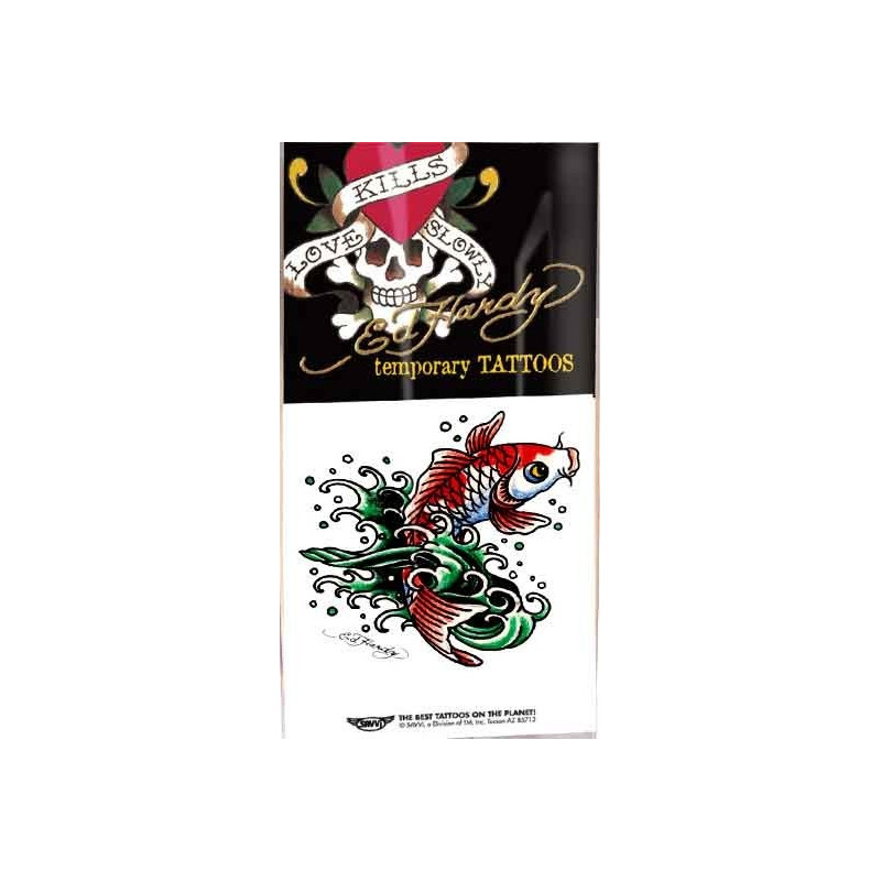 Ed Hardy Tattoos temporaires Poisson KOI