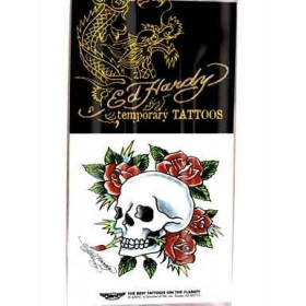 Ed Hardy Tattoos temporaires Tete de mort