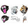 Tigre tattoo autocollant