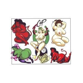 Tattoo Pin up autocollant