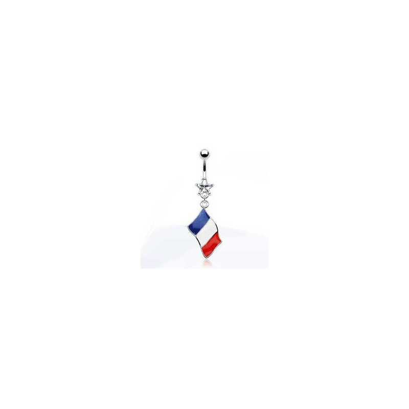 Piercing nombril pendentif pays drapeau de la Hollande