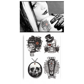 Tatouage Temporaire Goth Doris the Death 