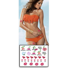 KIss me Tattoos temporaires
