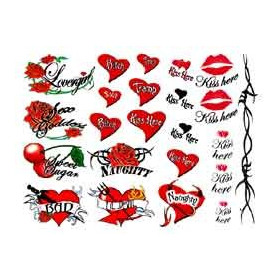 Tattoo Coeur autocollant