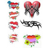 Tatouage autocollant Coeur