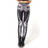 Leggings femme couleur noir motif squelette leggings original pour femme Tarawa