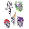 Tatouage Tete de mort Tribal autocollant