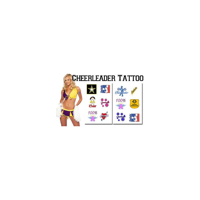 Tatouages temporaires Cheerleader