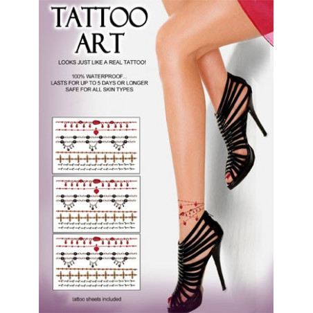 Tatouages Pack Temporaires Skin Chaines