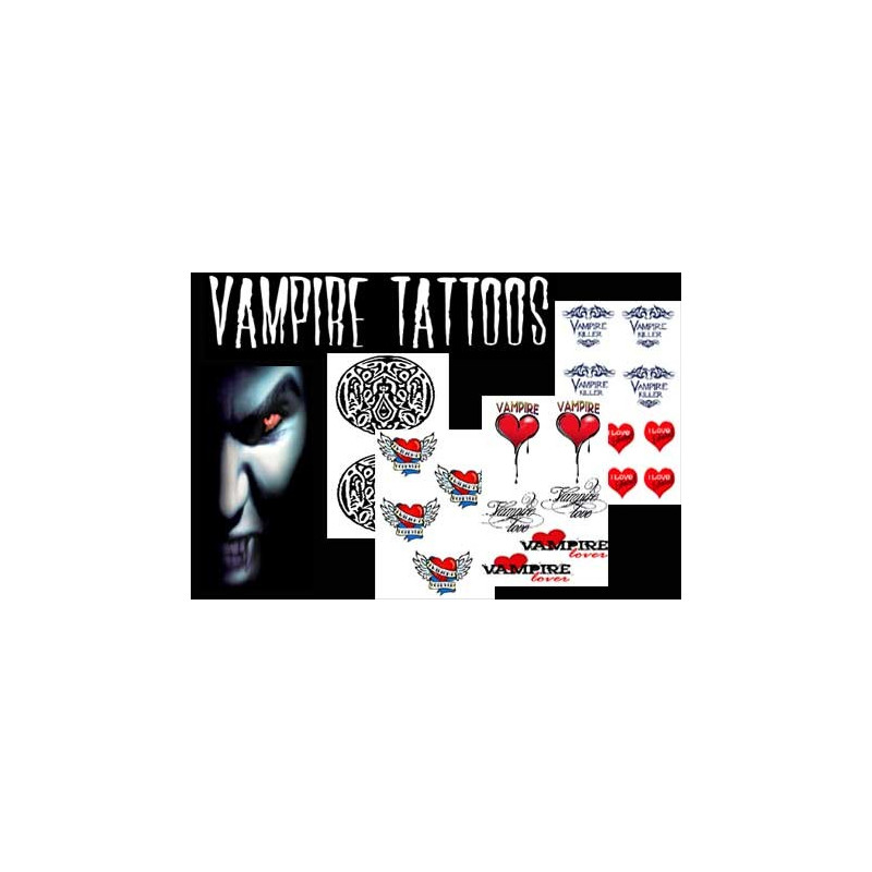 Tatouages temporaires Vampires