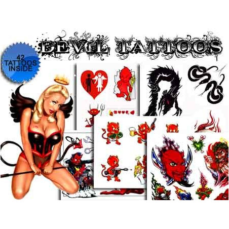 Diable Pack Tattoos temporaires