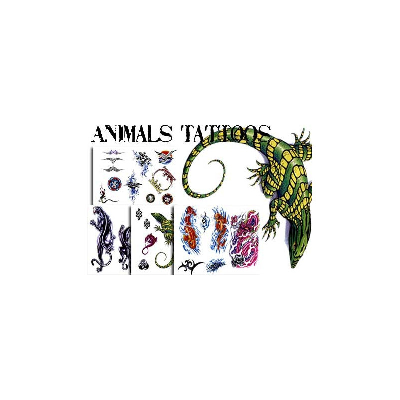 Tatouages temporaires Animals