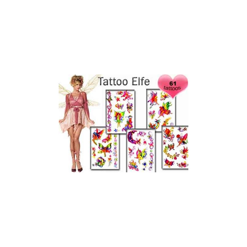 Tattoos autocollants Elfes et Fées