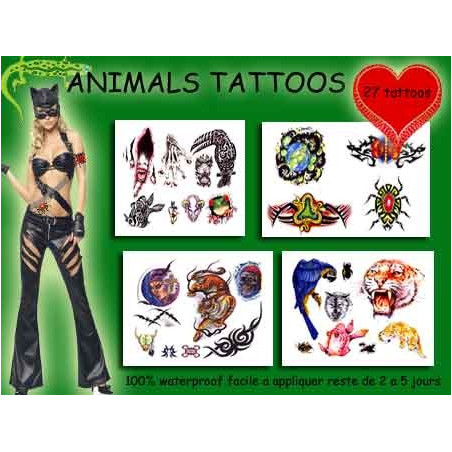 Tattoos autocollants Animaux