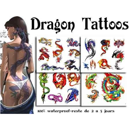 Tattoos autocollants Dragons