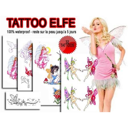 Elfe Tattoo autocollant Pack