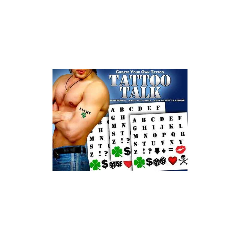 Alphabet Tattoos temporaires Alphabet Tattoos temporaires