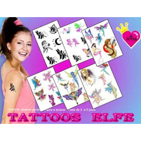 Pack tatouage Elfe et Fée autocollant