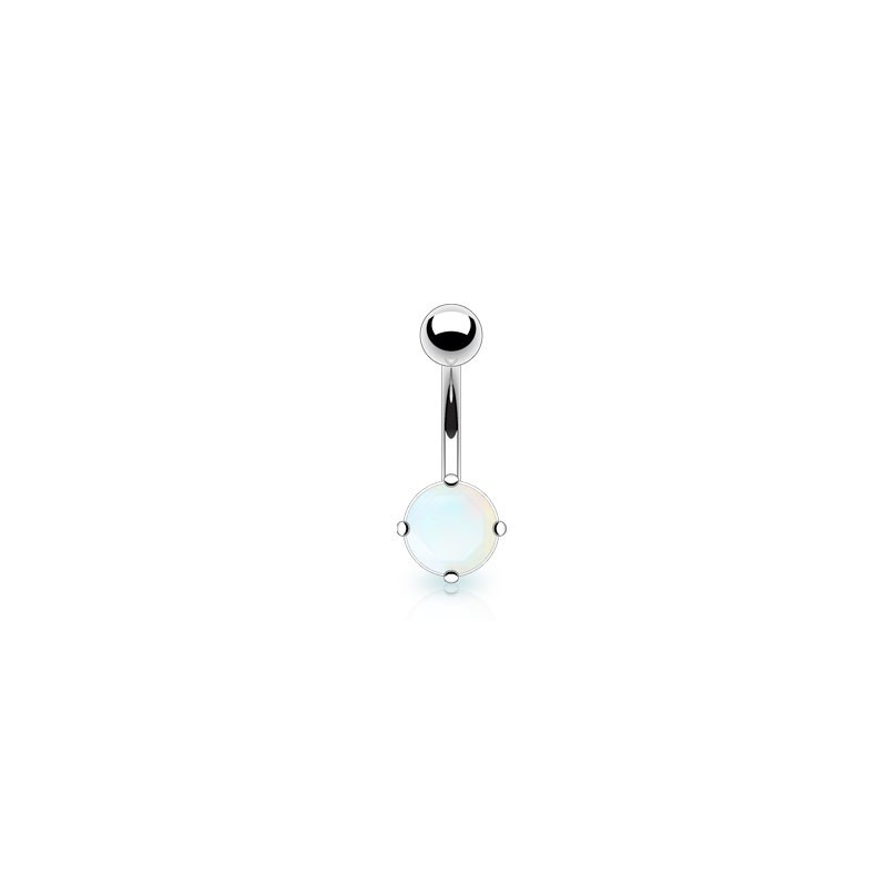 Piercing nombril pierre naturel semi précieuse Argenon Flourite Piercing nombril pierre naturel semi précieuse Argenon Flourite
