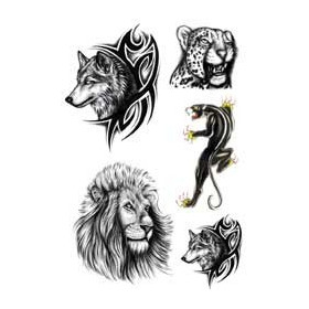 Tattoo Loup tigre lion panthere