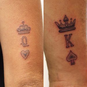 Tatouage King and Queen Dotwork par Padawan Tarawa Cap d'Agde