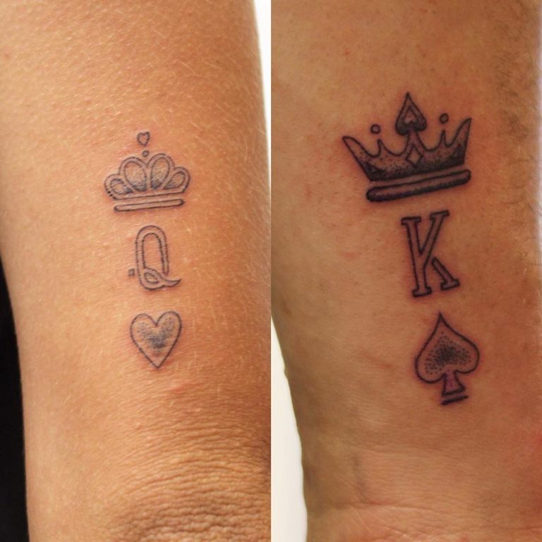 Tatouage King and Queen Dotwork par Padawan Tarawa Cap d'Agde