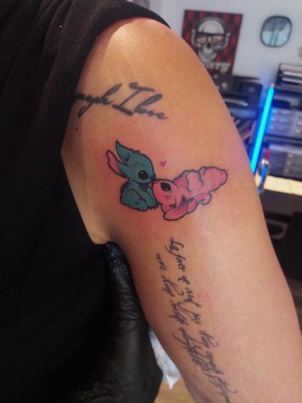 Tatouage disney Stitch Tarawa Cap d'Agde par Lily - Tarawa Studio