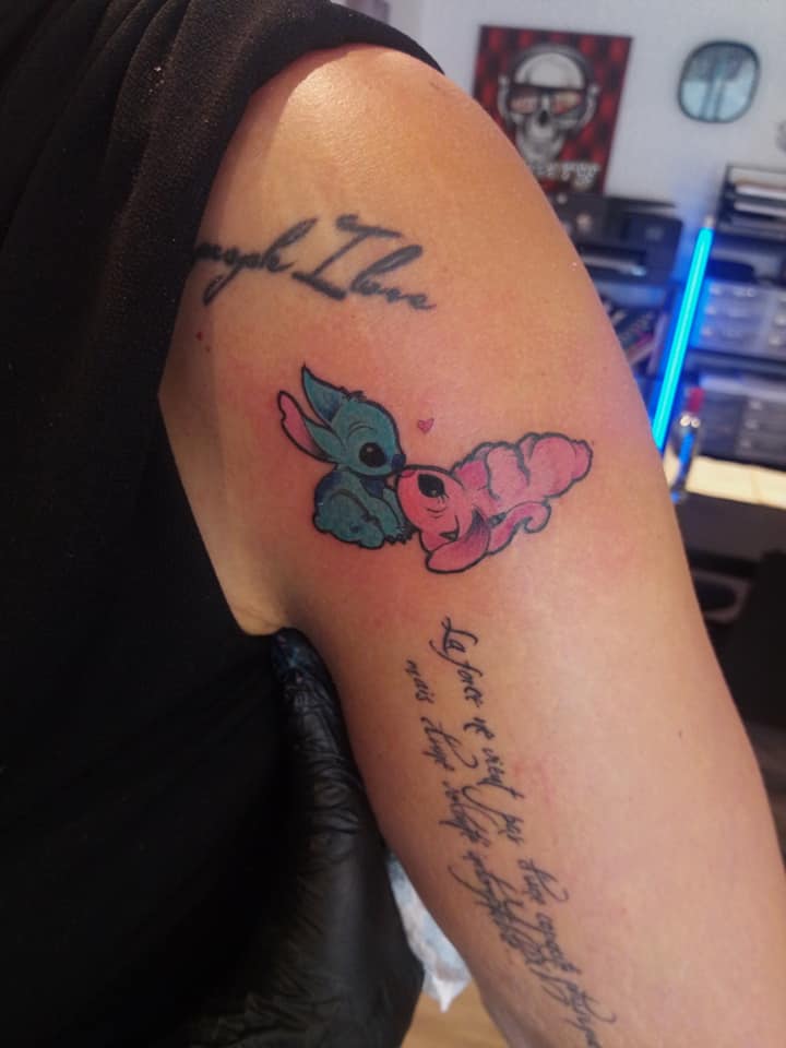 Tatouage disney Stitch Tarawa Cap d'Agde par Lily