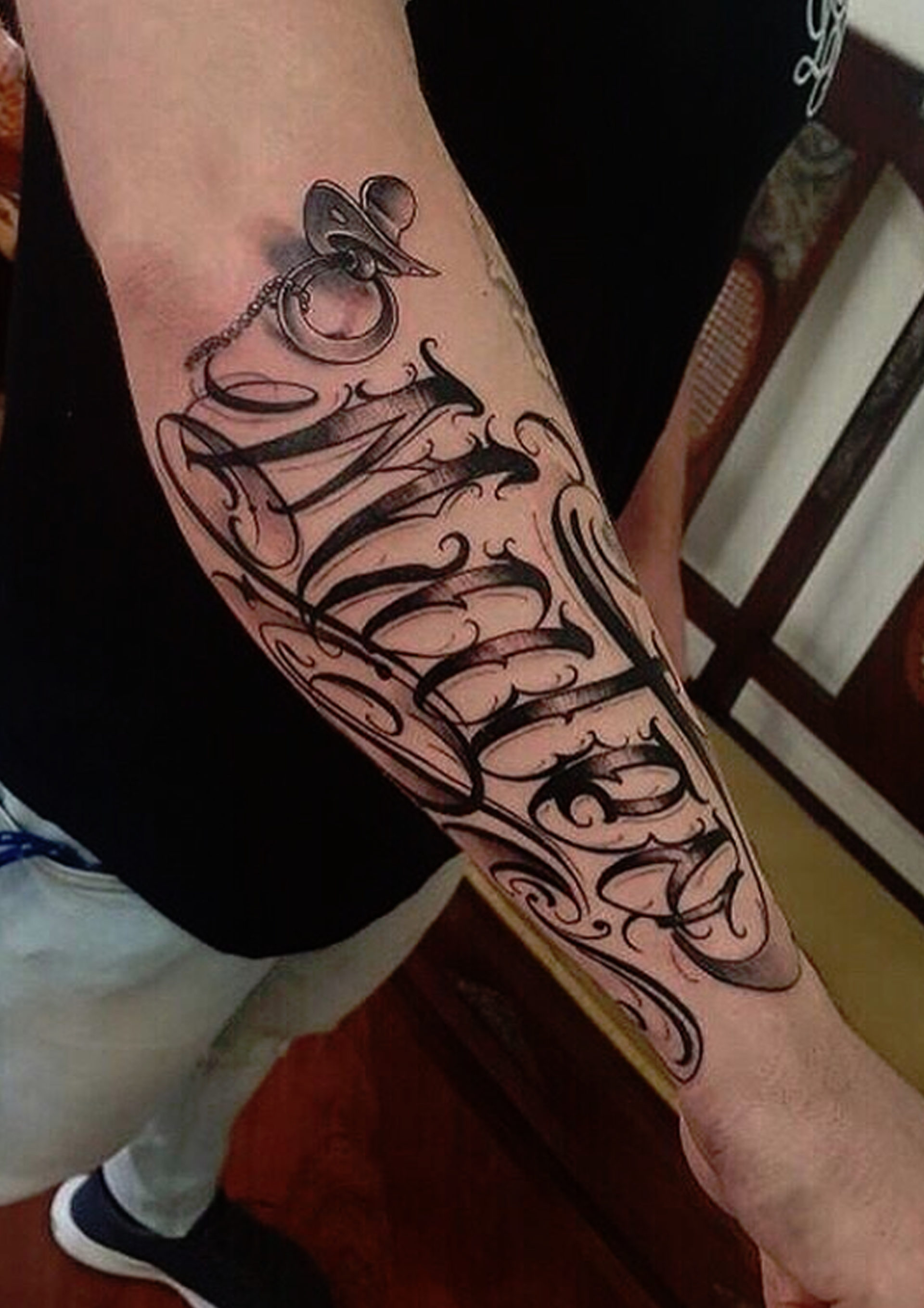 Calligraphie Tatouage Simulationnull