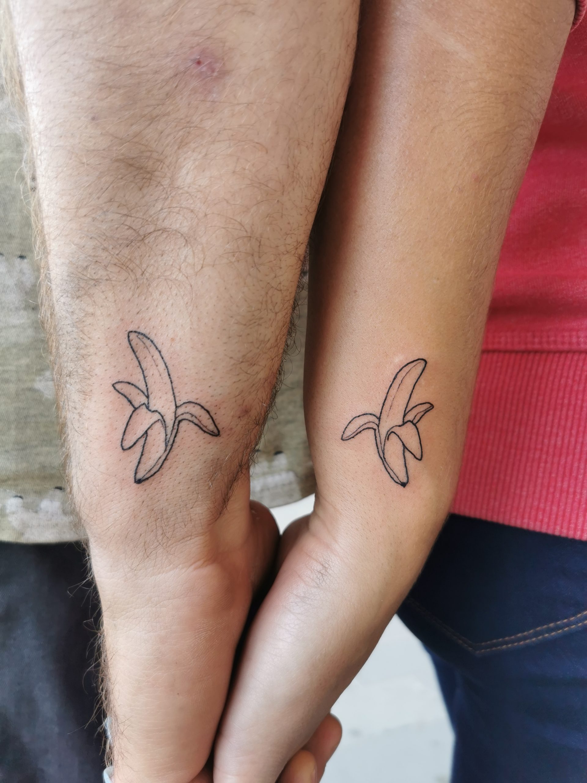 Tatouage de couple Banane par Saumon-cru Tarawa Cap d'Agde