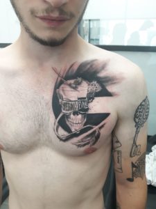 Tatouage see not Evil par Padawan Tattoo Tarawa Cap de'Agde