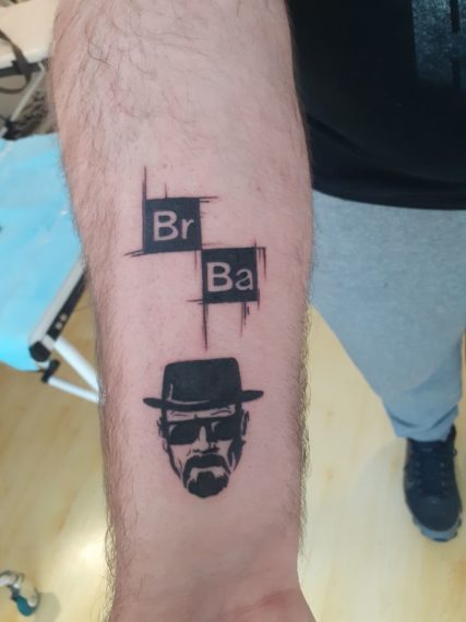 tatouage breaking bad par lily Tarawa Cap d'Agde